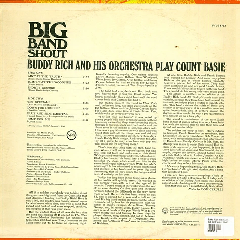 Buddy Rich And His Orchestra - Big Band Shout: Buddy Rich And His Orchestra Play Count Basie