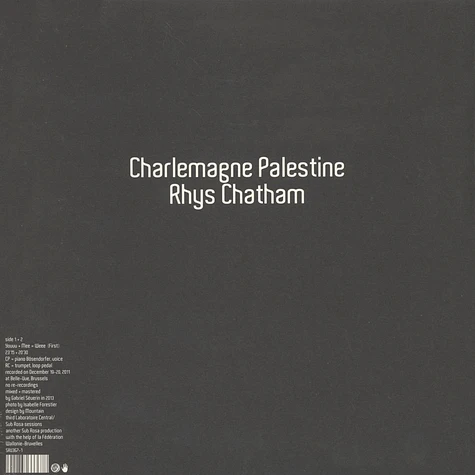 Charlemagne Palestine & Rhys Chatham - Youuu + Mee = Weee