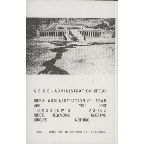 SSSS - Administration Of Fear