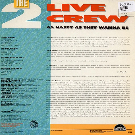 The 2 Live Crew - As Nasty As They Wanna Be