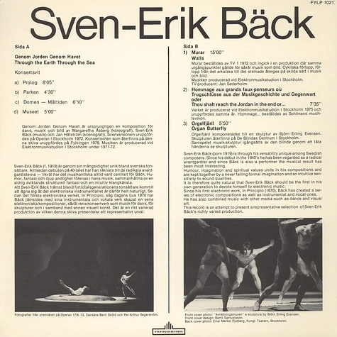 Sven-Erik Bäck - Electronic Music