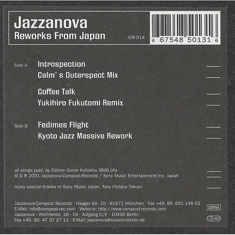 Jazzanova - Reworks From Japan
