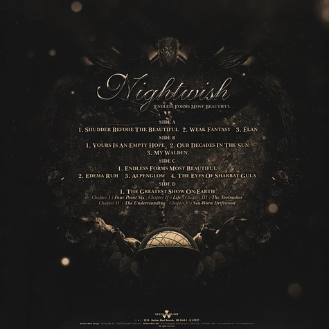 Nightwish - Endless Forms Most Beuatiful Black Vinyl Edition