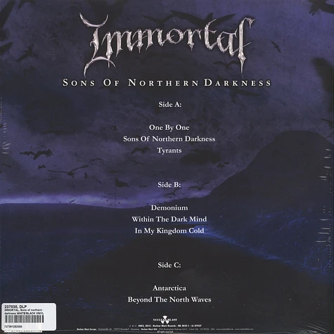 Immortal - Sons Of Northern Darkness White / Black Marbled Vinyl Edition