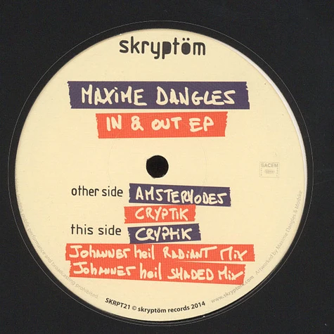 Maxime Dangles - In & Out EP