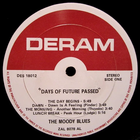 The Moody Blues With The London Festival Orchestra Conducted By Peter Knight - Days Of Future Passed