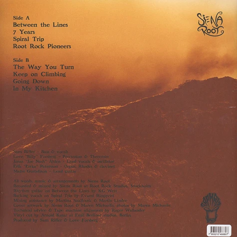 Siena Root - Pioneers Orange / Black Marbled Vinyl Edition