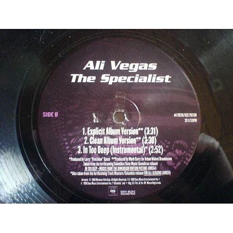 Nas & Nature / Ali Vegas - In Too Deep / The Specialist