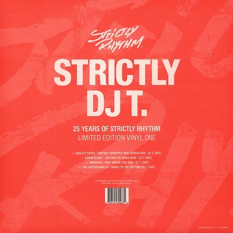 V.A. - Strictly DJ T : 25 Years Of Strictly Rhythm Part 1
