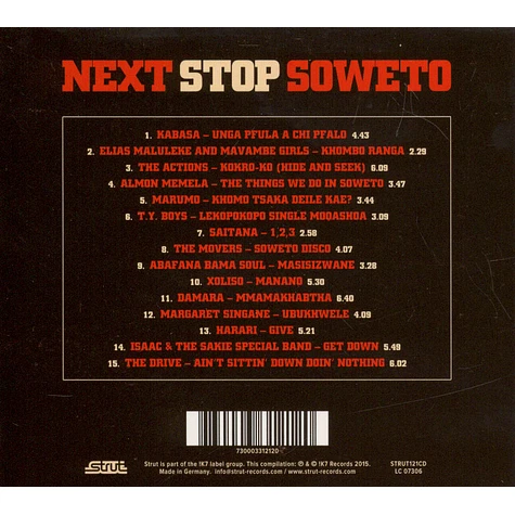 V.A. - Next Stop Soweto Volume 4: Zulu Rock, Afro-Disco And Mbaqan