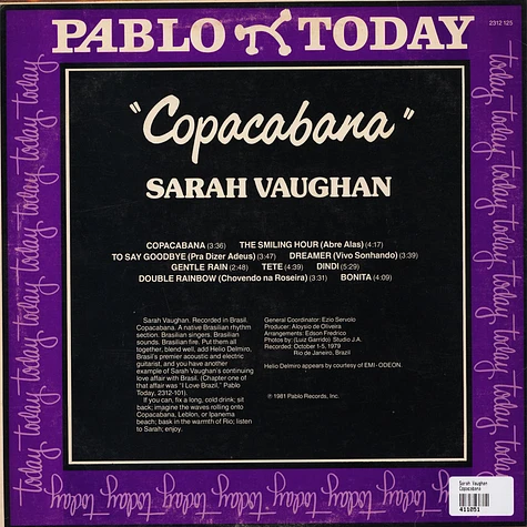 Sarah Vaughan - Copacabana