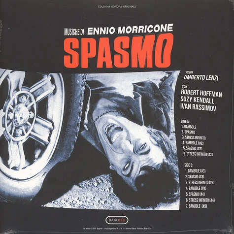 Ennio Morricone - OST Spasmo The Hand Edition