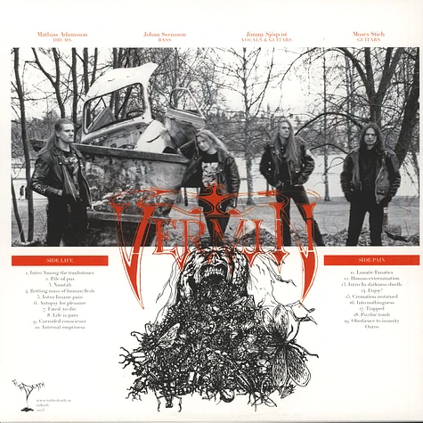 Vermin - Life Is Pain Red Vinyl Edition