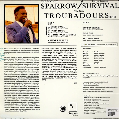 Mighty Sparrow and The Troubadours - Party Classic 4 - Survival
