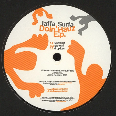 Jaffa Surfa - Doin Hauz EP
