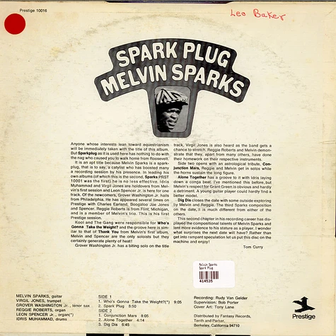 Melvin Sparks - Spark Plug