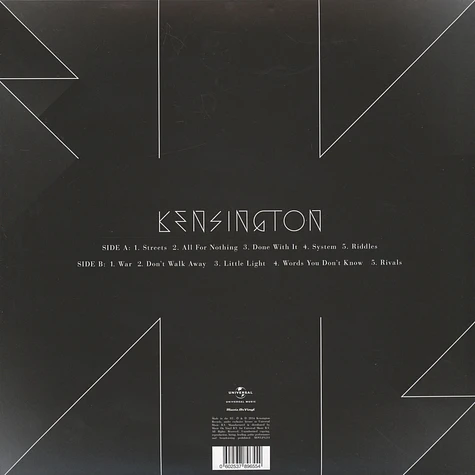 Kensington - Rivals Black Vinyl Edition