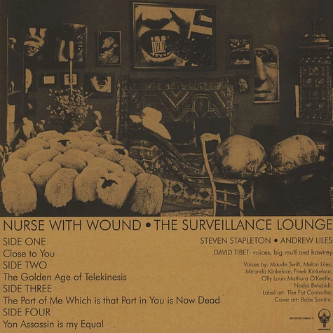 Nurse With Wound - The Surveillance Lounge Black Vinyl Edition