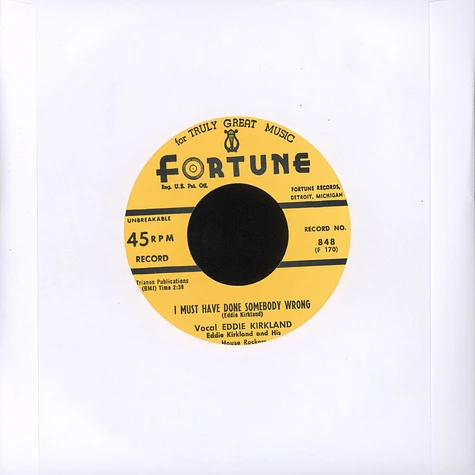 Eddie Kirkland - I Need You Baby / I Must Have Done Somebody Wrong