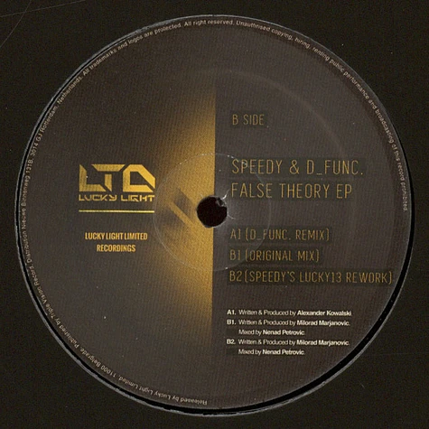 Speedy - False Theory EP