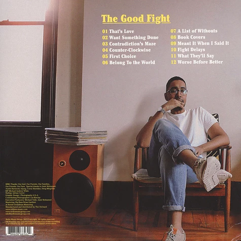 Oddisee - The Good Fight Yellow Splatter Vinyl Edition
