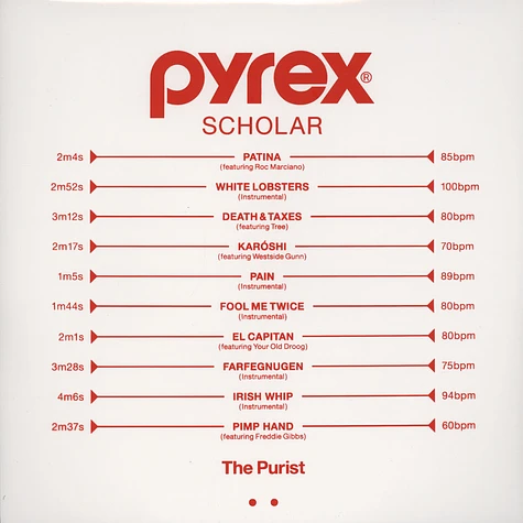 The Purist - Pyrex Scholar Clear Vinyl Edition