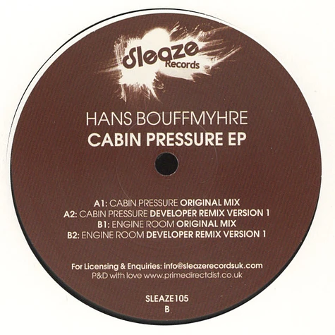 Hans Bouffmyhre - Cabin Pressure EP