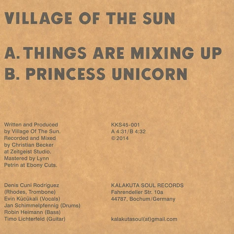 Village Of The Sun - Things Are Mixing Up