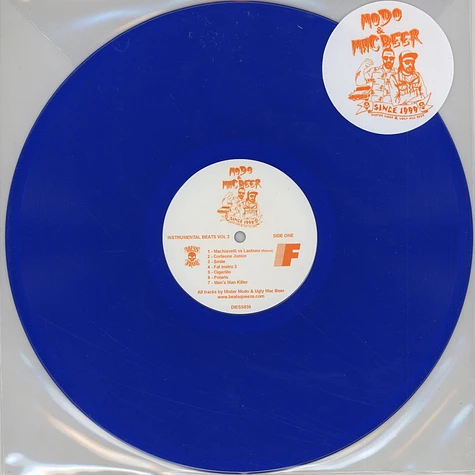 Mister Modo & Ugly Mac Beer - Instrumental Beats Volume 2 Blue Vinyl Edition