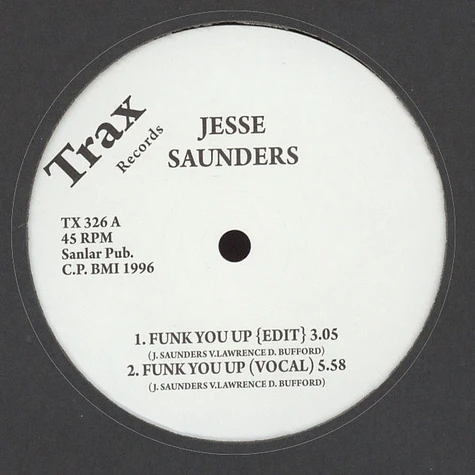 Jesse Saunders - Funk U Up