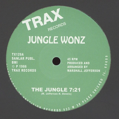 Jungle Wonz (Marshall Jefferson) - The Jungle
