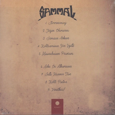Sammal - Myrskyvaroitus Red Vinyl Edition