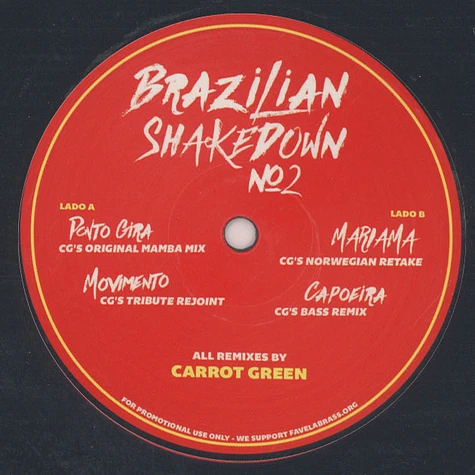 Carrot Green - Brazilian Shakedown Volume 2 Black Vinyl Edition