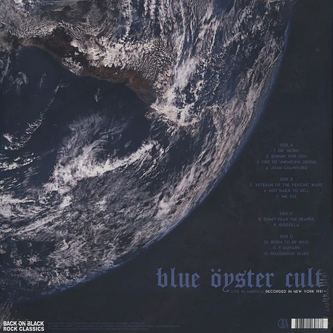 Blue Öyster Cult - Live In America Limited Edition Blue Vinyl