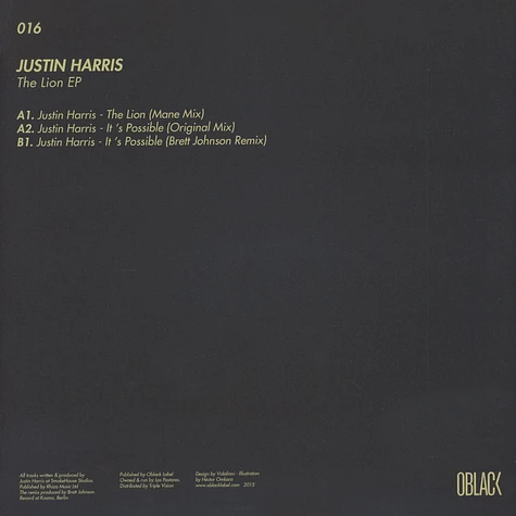 Justin Harris - The Lion EP