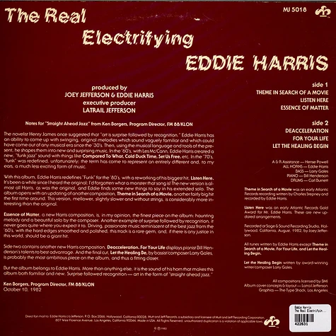 Eddie Harris - The Real Electrifying Eddie Harris