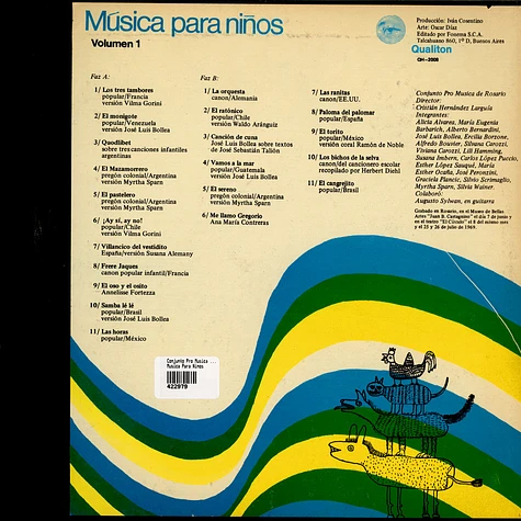 Conjunto Pro Musica De Rosario - Musica Para Ninos