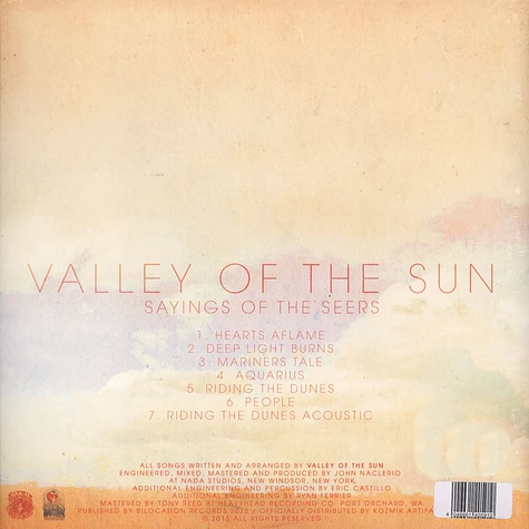 Valley Of The Sun - Sayings Of The Seers