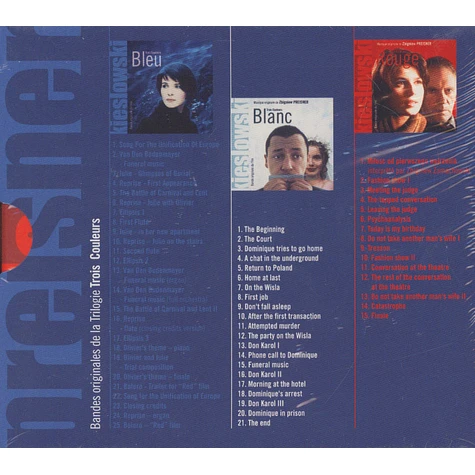 Kieslowski / Zbigniew Preisner - OST 3 Colors: The Trilogy Blue - White - Red