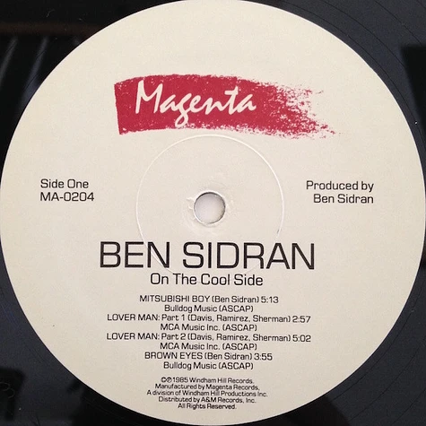 Ben Sidran - On The Cool Side