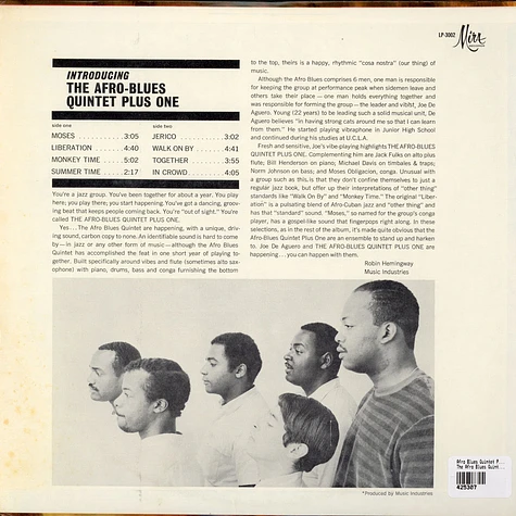 The Afro Blues Quintet Plus One - The Afro Blues Quintet Plus One