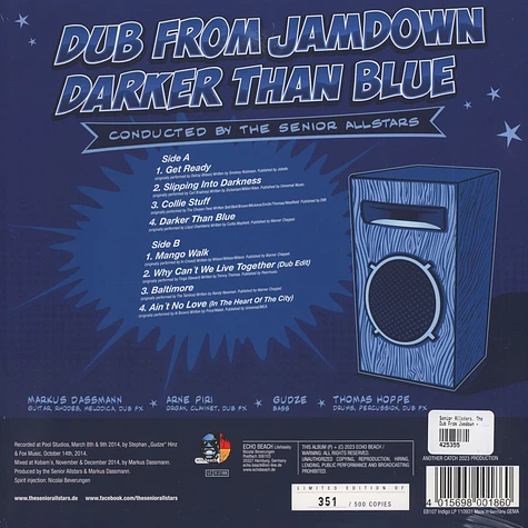 The Senior Allstars - Dub From Jamdown - Darker Than Blue