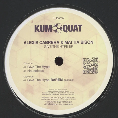 Alexis Cabrera & Mattia Bison - Get The Hype EP