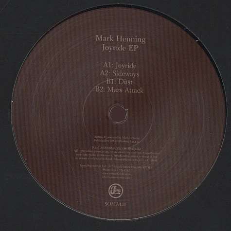 Mark Henning - Joyride EP