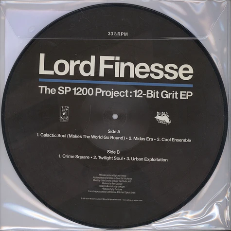 Lord Finesse - 12-Bit Grit EP Limited Edition Picture Disc