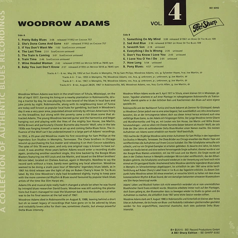 Woodrow Adams - This Is The Blues Volume 4