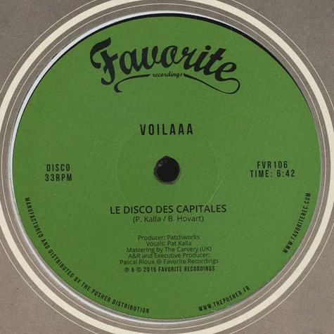 Voilaaa - Spies Are Watching Me / Le Disco Des Capitales