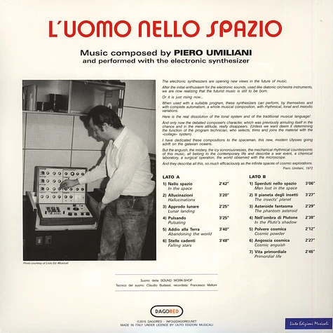 Piero Umiliani - L’Uomo Nello Spazio Black Vinyl Edition
