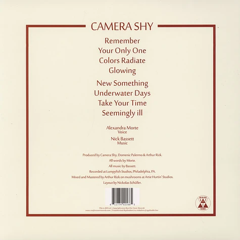 Camera Shy - Camera Shy White Vinyl Edition