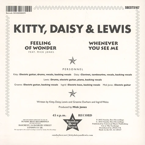 Kitty, Daisy & Lewis - Whenever You See Me